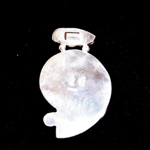 Biwa Freshwater Pearl Ammonite and Citrine Sterling Silver Fine Art Jewelry Pendant image 8