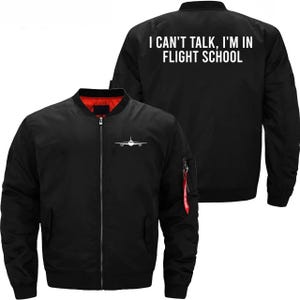 Classic Bomber Jacket Black Original Vintage MA1 With Orange Classic Bomber Jacket Black Original Vintage MA1 With Orange