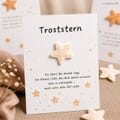 Comfort Star • Gift of Courage • A Little Comfort for Dark Days • Comfort • Mini Encouragement • Courage Card • Giving Strength • Fabric Star