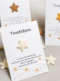 Comfort Star • Gift of Courage • A Little Comfort for Dark Days • Comfort • Mini Encouragement • Courage Card • Giving Strength • Fabric Star