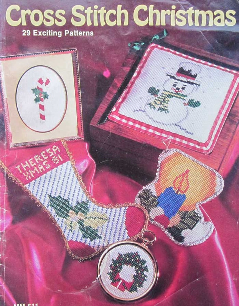 Christmas Ornament Cross Stitch Pattern Book Etsy