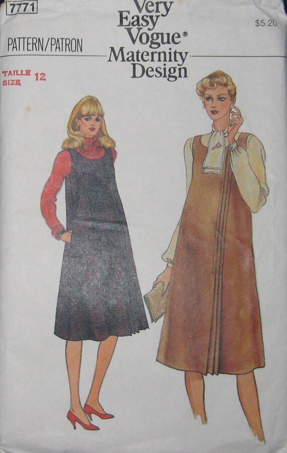 Very Easy Vogue Maternity Jumper Blouse Pattern 7771