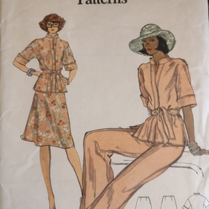 Vogue Misses Sportswear Top Skirt Pants Pattern 9136