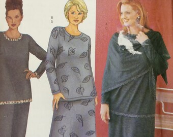 Butterick manque Petite Top Jupe Pantalon Wrap Pattern 6719 Plus Taille