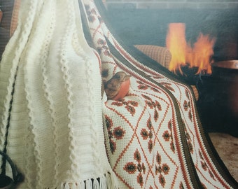 Afghan Crochet Knit Pattern Book 3 by Leisure Arts