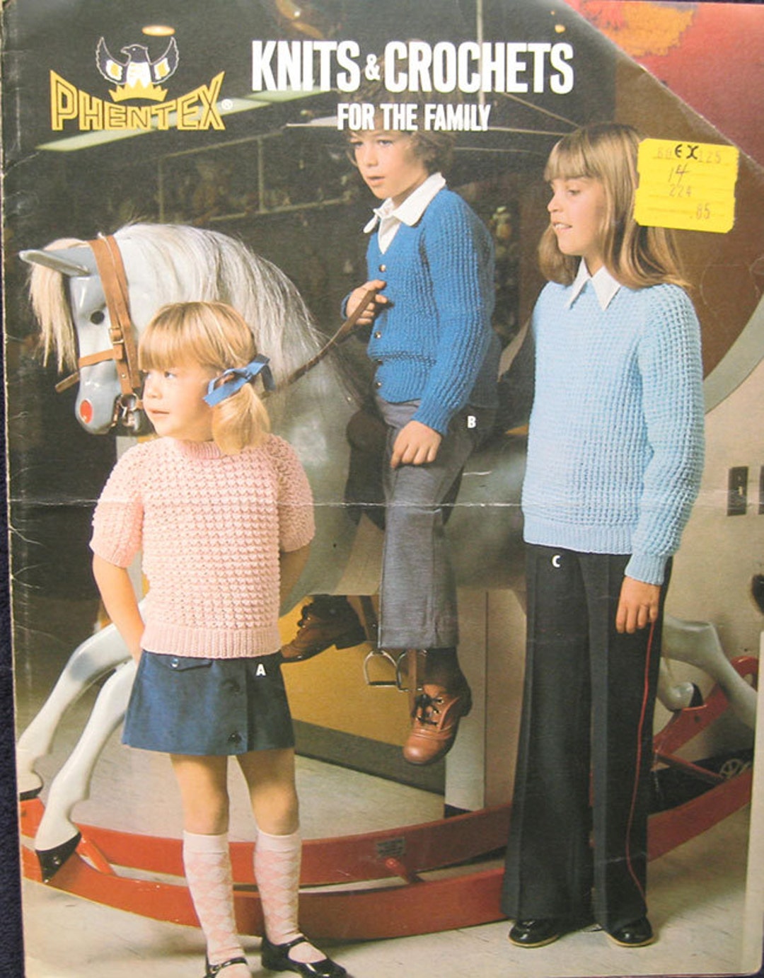 Vintage Phentex Knit Crochet Pattern Book - Etsy