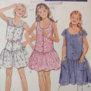 Butterick Easy Girls Dress Pattern 6364