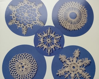 Elegant Christmas Snowflake Ornaments To Crochet Book by Barbara Christopher