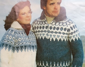 White Buffalo Wool Cardigan Sweater Jacket Knitting Pattern