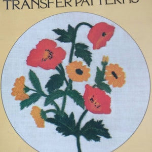 Floral Iron On Transfer Pattern Embroidery Book By Rita Weiss