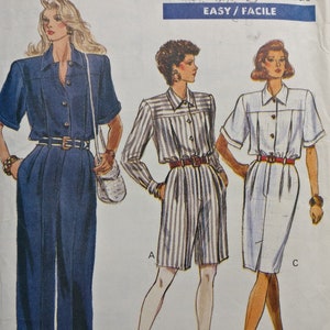 Vogue Misses Jumpsuit and Dress Pattern 7454
