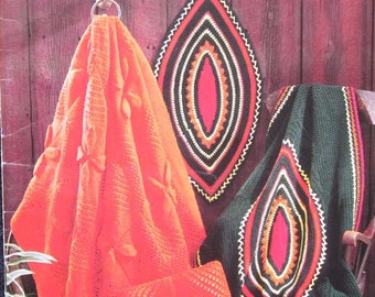 Patons Beehive Afghan Crochet Pattern Book