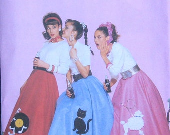 Butterick Misses Poodle Skirt Costume Pattern 4114