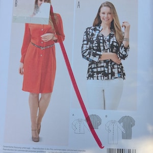 Burda Style Misses Dress Blouse Pattern 6713 Plus Size