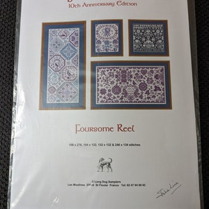Long Dog Samplers Cross Stitch Pattern Foursome Reel