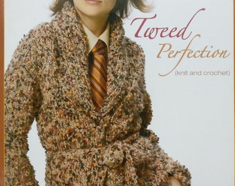 Bernat Tweed Perfection Knit Crochet Pattern Book