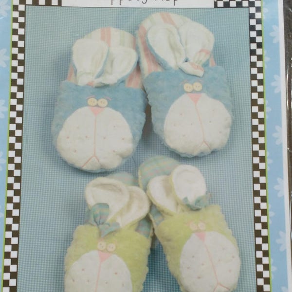 Bunny Slippers Pattern by L A Designs