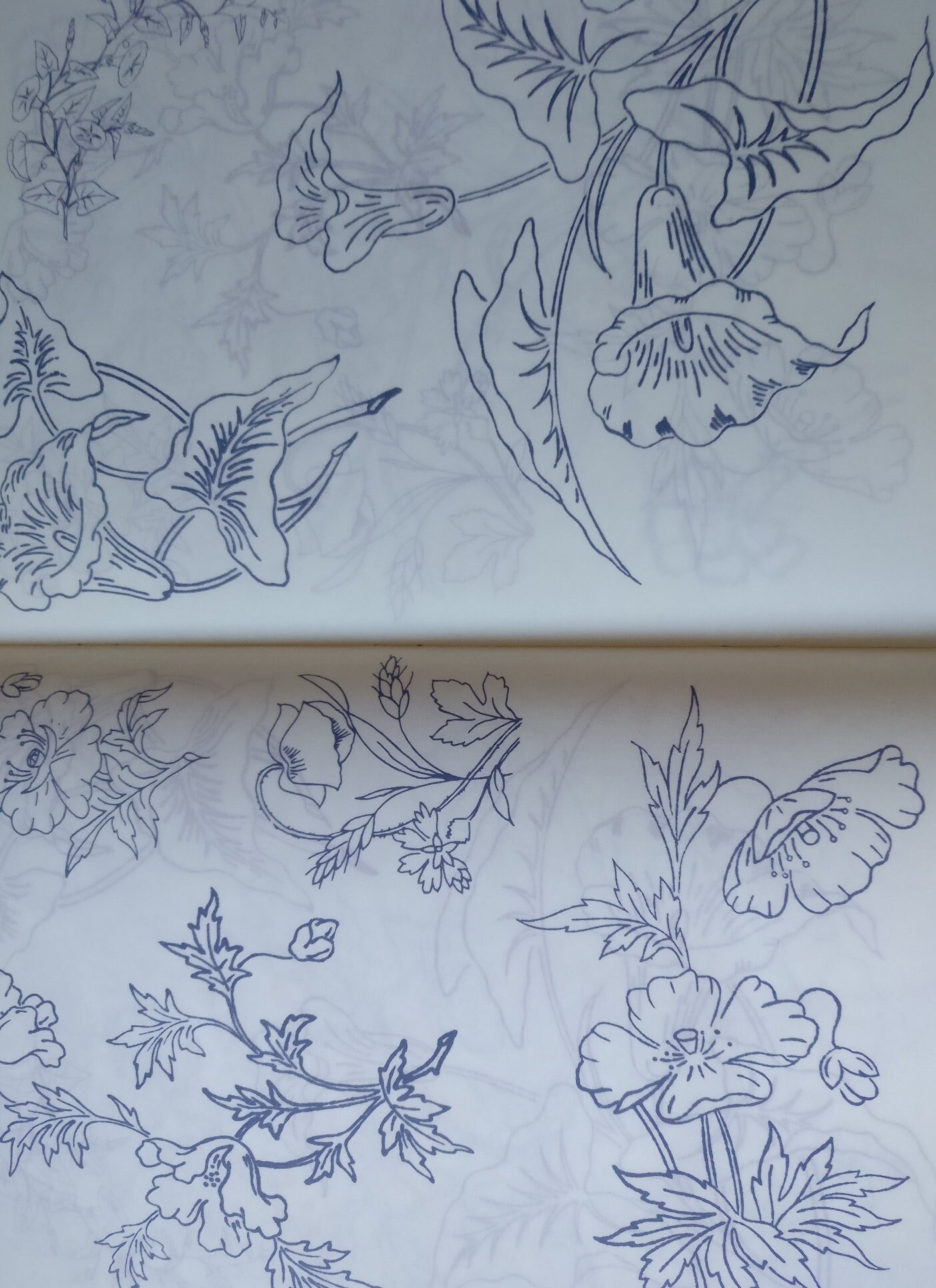 Floral Iron on Transfer Pattern Embroidery Book by Rita Weiss Etsy