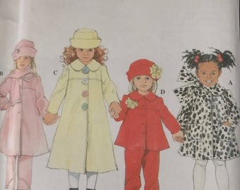 Simplicity  Girls Coat Jacket Pants Hat Scarf Pattern 8352