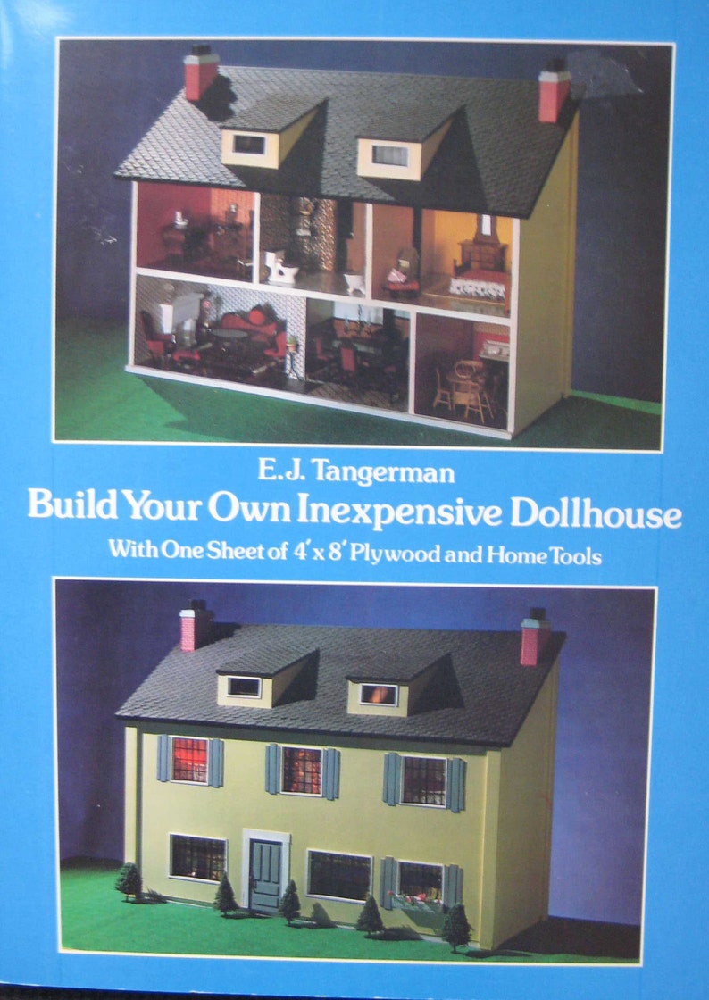Build Your Own Inexpensive Dollhouse Book by E J Tangerman Etsy