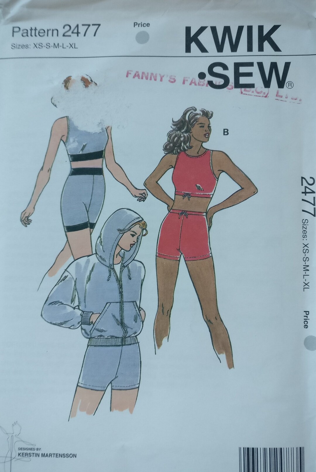 Kwik Sew Misses Work Out Exercise Wear Pattern 2477 - Etsy