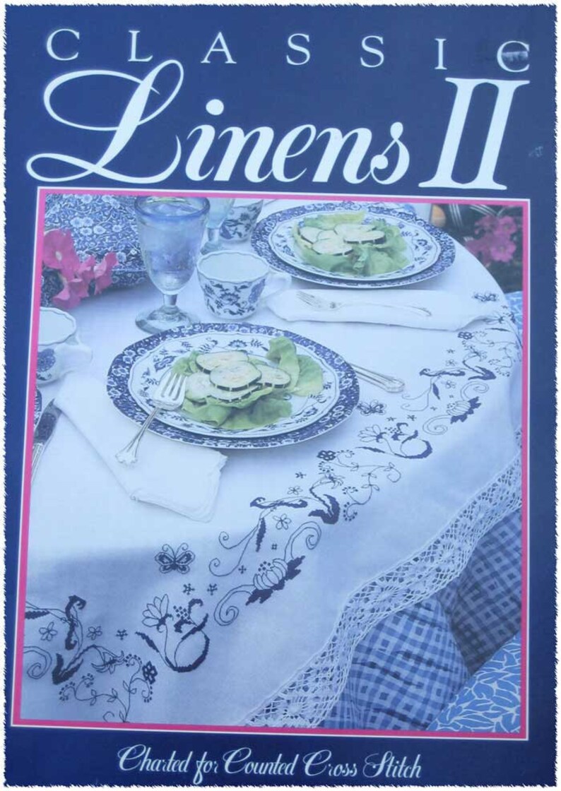 Classic Linens Counted Cross Stitch Pattern Book Etsy