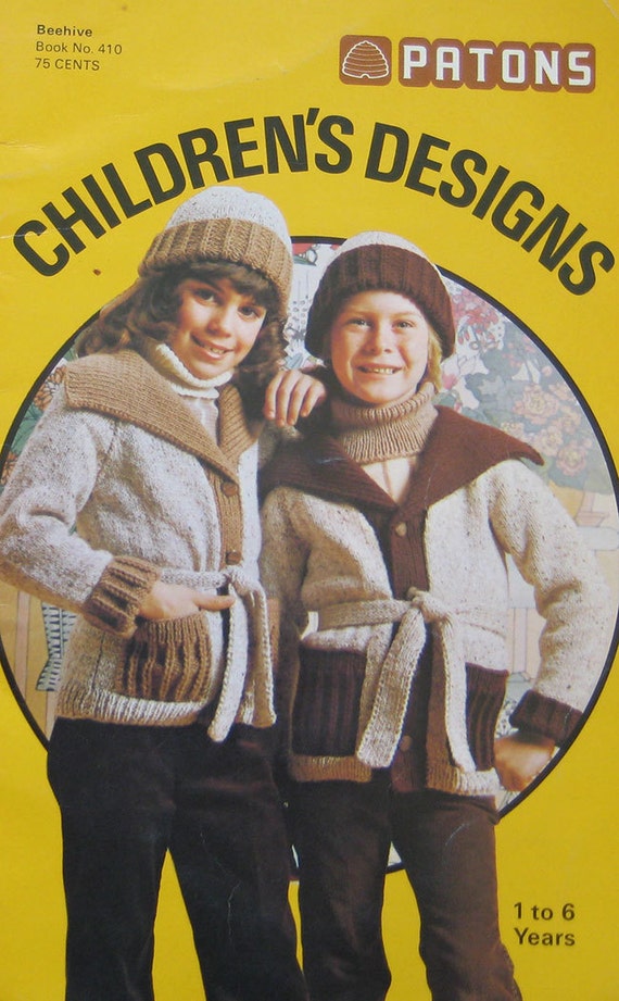 Vintage Patons Beehive Chill Chasers Knitting Pattern Book -  Canada