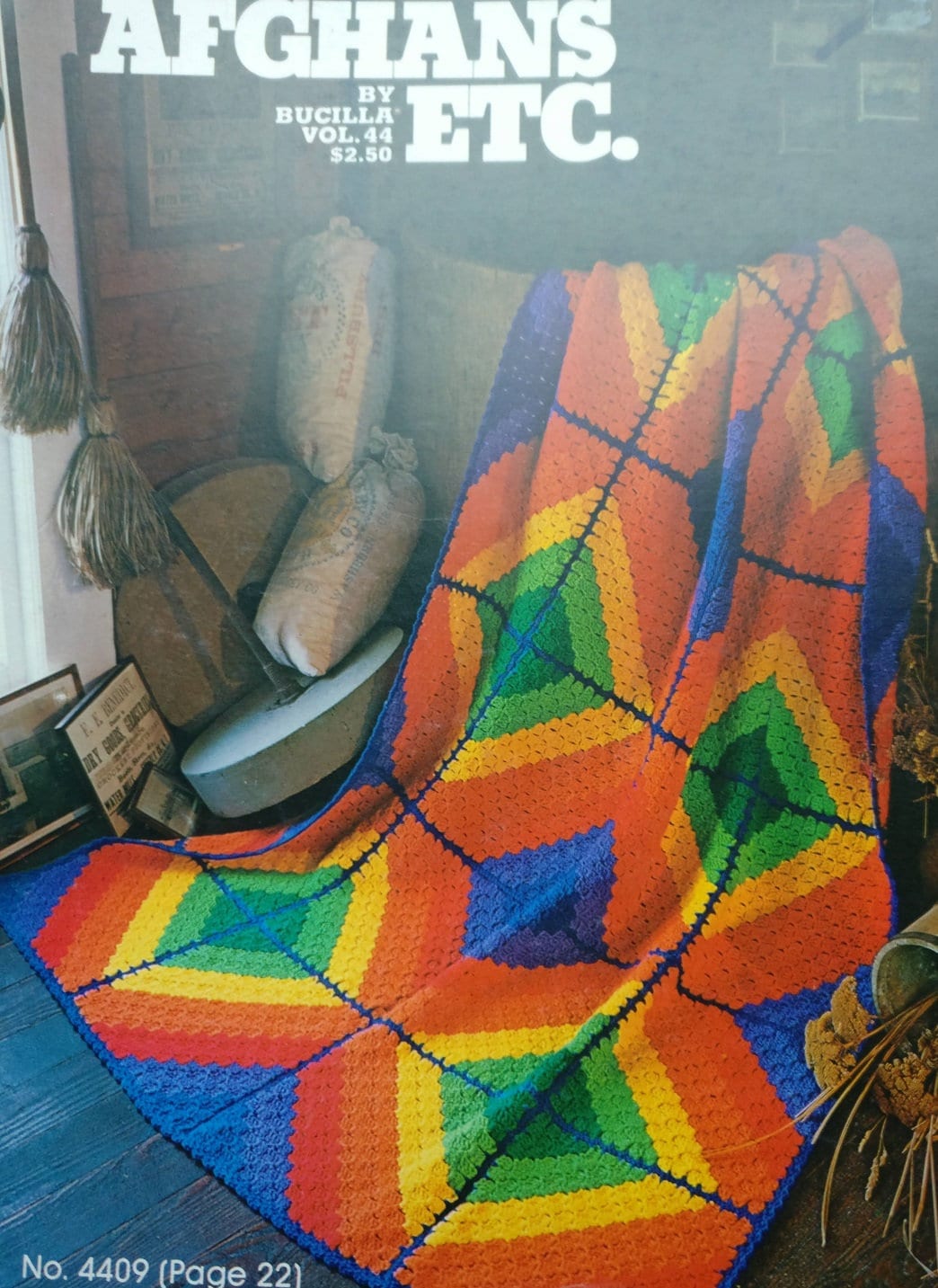 Afghans ETC Crochet Book by Bucilla Volume 44 Etsy