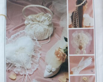 McCalls Wedding Bridal Accessories Pattern 7985