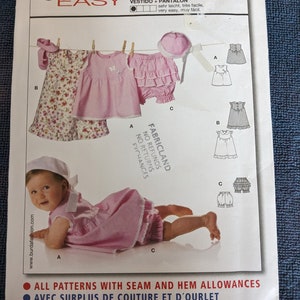 Burda Baby Dress Pants Pattern 9802
