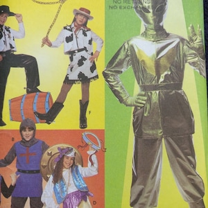 Simplicity Children Costume Pattern 8381