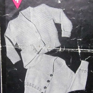 Vintage Bestway Toddler Sweater Knitting Pattern