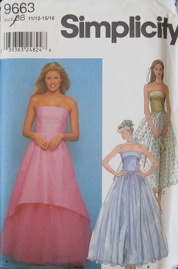 Junior Evening Dress Patterns