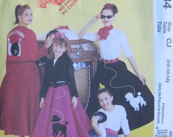 Butterick Misses Costume Poodle Skirt Pattern M6234
