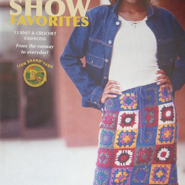 Fashion Show Favorites Knit Crochet Pattern Book by Leisure Arts