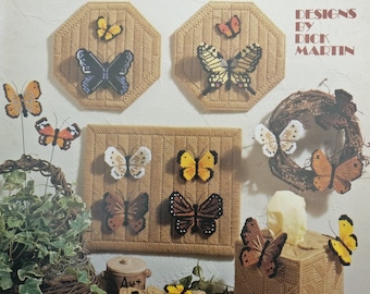 Butterflies In Plastic Canvas Pattern Book Leisure Arts