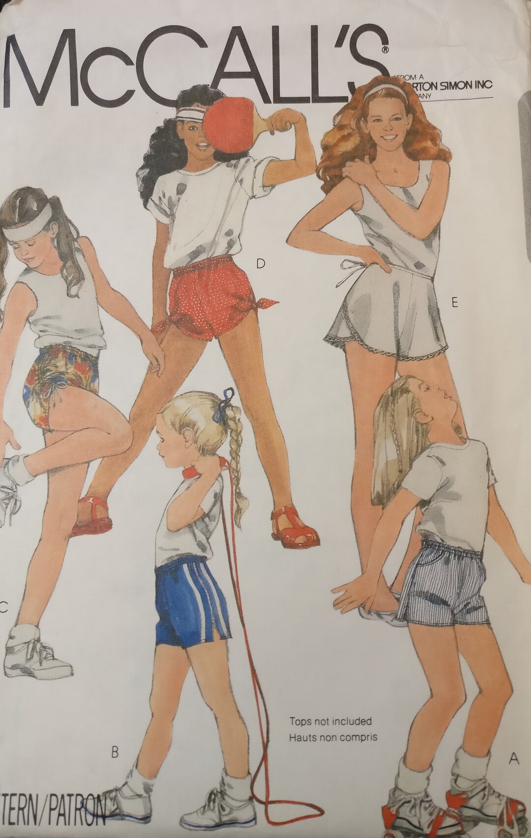 Mccalls Girls Shorts Pattern 8533 Size Medium - Etsy