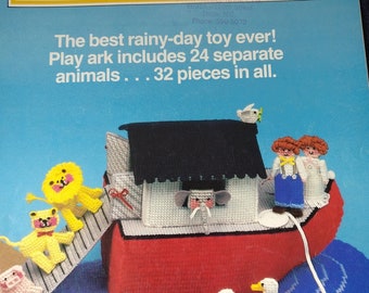 Plastic Canvas Noahs Ark Pattern Book by McCalls