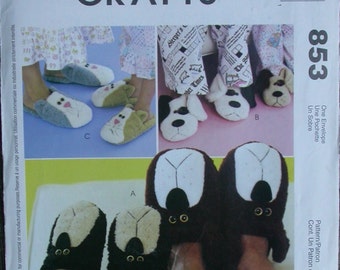 McCalls Crafts Slipper Pattern 3471