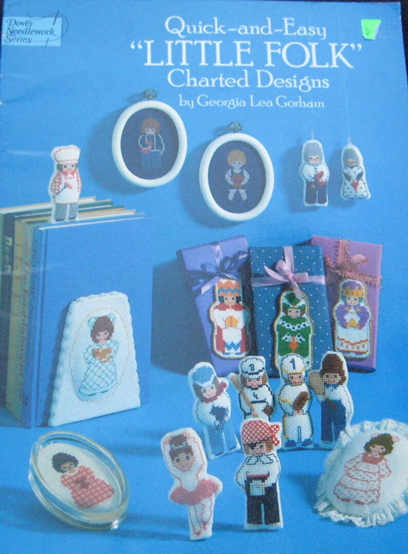 Little Folk Charted Cross Stitch Pattern Book Etsy