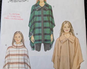 Vogue Misses Easy Cape Pattern 9211