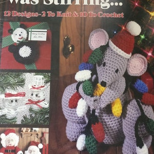 Not A Creature Was Stirring Knit Crochet Pattern Book Leisure Arts