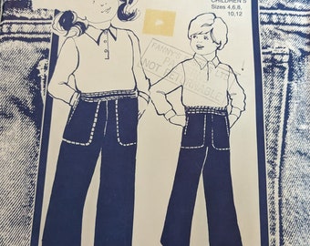 Three D Denim Childrens Rugby Pants Sewing Pattern 110