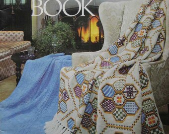 The Afghan Book Knitting Crochet Pattern Book by Leisure Arts