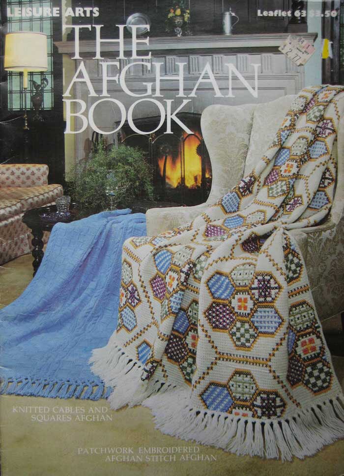The Afghan Book Knitting Crochet Pattern Book by Leisure Arts Etsy