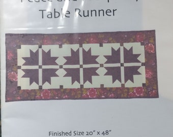 Peace And Prosperity Table Runner Pattern by Chickadee Designs