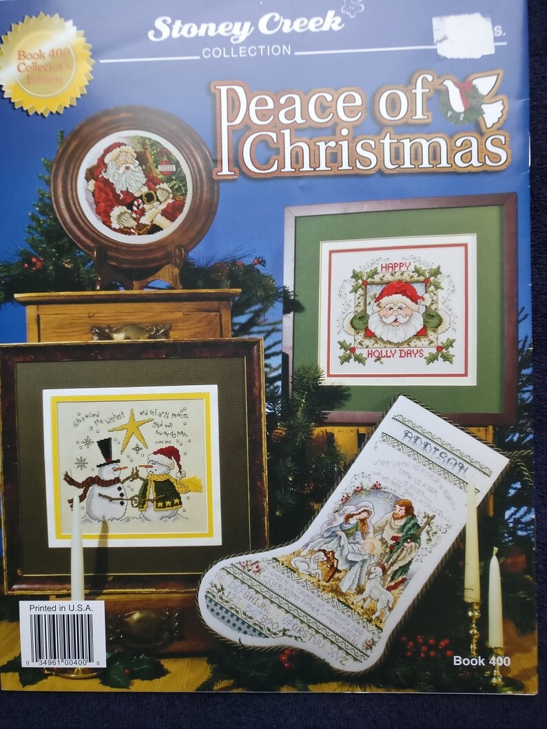 Peace Of Christmas Cross Stitch Pattern Book Stoney Creek ...