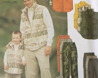 Butterick Mens Boys Vest Pants Pattern 6780