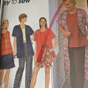Simplicity Jacket Top Pants Shorts Pattern 7480 Plus Size