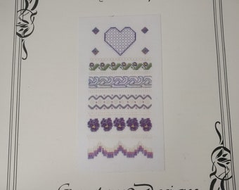 Amethyst Sampler Cross Stitch Pattern by Gemstone Designs